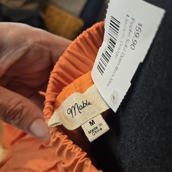 Mable Orange Halter Dress - Picture 3 of 3